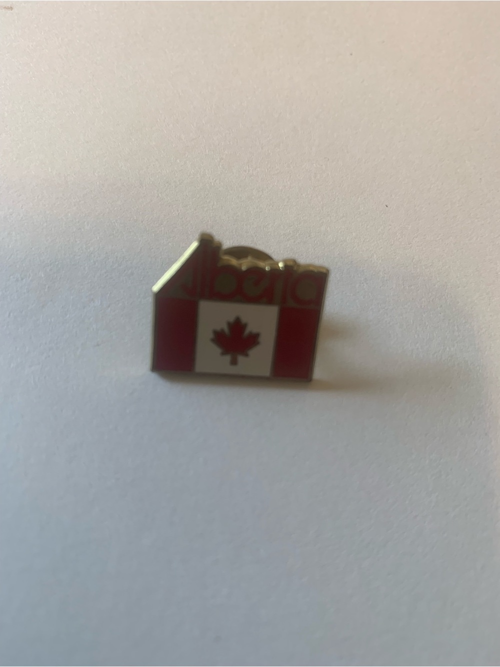 Canadian Flag Enamel Pin - Red and White Lapel Pin